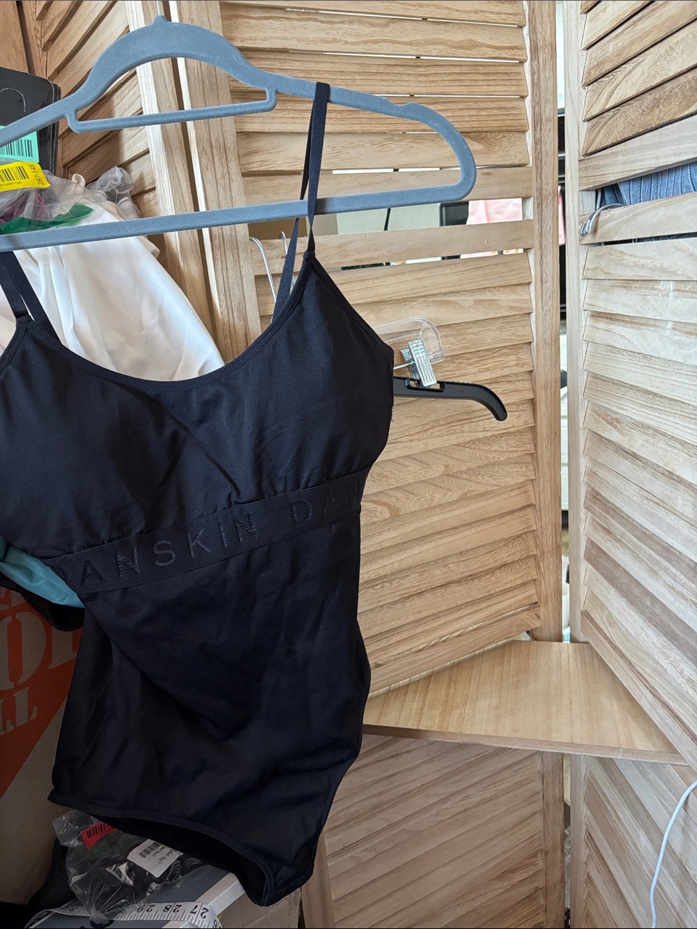 Danskin Black Slim Tank Shaper with Adjustable Straps XL